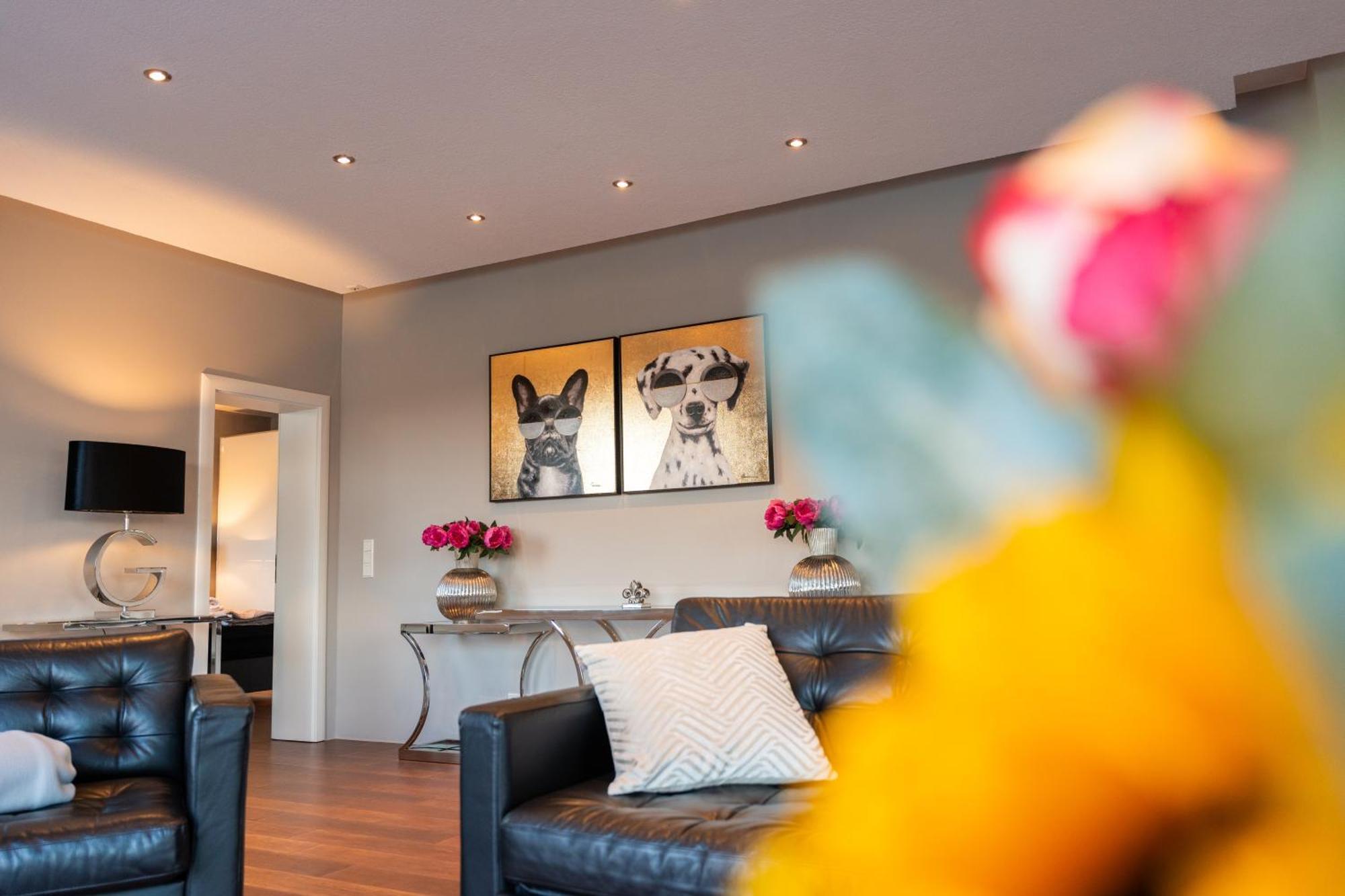 Penthouse Wohnung Mit Schoenem Moselblick In Metternich Koblenz  Kültér fotó